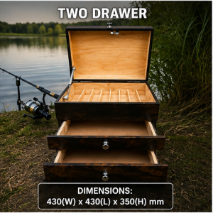Plywood Fishing Tackle Box – Two Drawer
