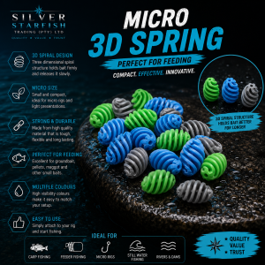 Silver Starfish Micro 3D Spring – 1 Piece per Pack